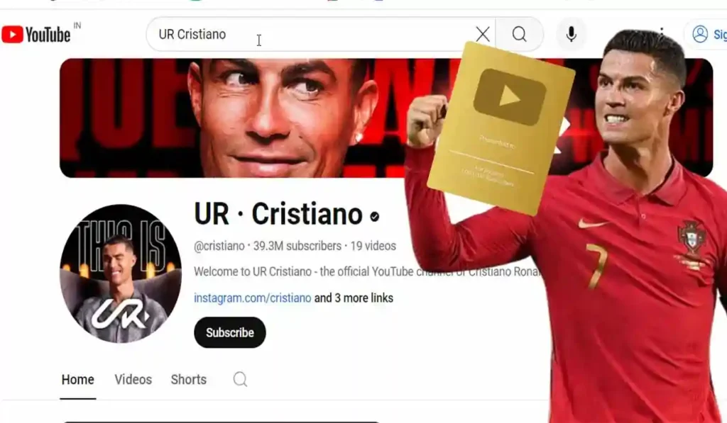 cristiano ronaldo youtube channel